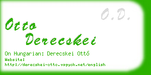 otto derecskei business card